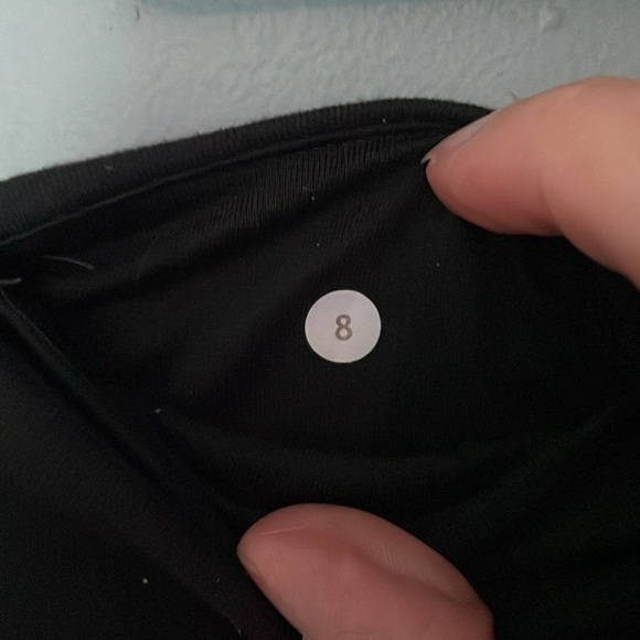 Black Lululemon size 8 shorts - Picture 3 of 3